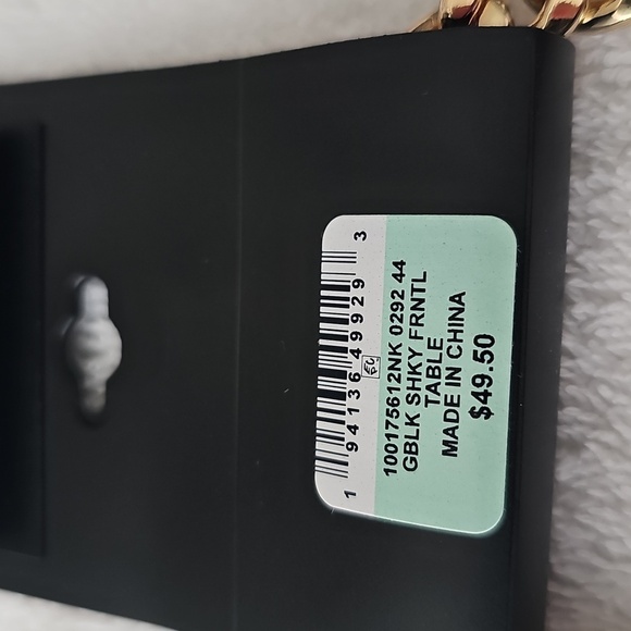 NWT I.N.C. International Concepts Stone & Chain Tassel Statement Necklace 17"+3" - Picture 7 of 8